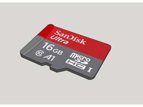 microsd card model micro sd 3d print model - Mito3D