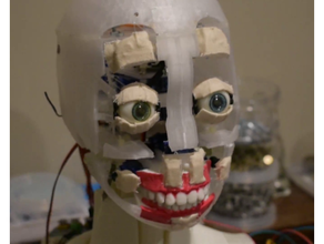 sylvie 2021 - complete animatronic skull 2020 eyebrow eyes inmoov mouth robot sophia 3d print model - Mito3D