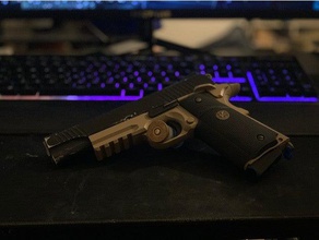 airsoft 1911 +2 magazine extension 3d print model - Mito3D