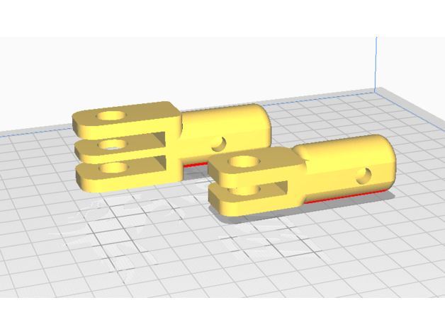 çubuk döndürün dirsek Özet rod 3D print model - Mito3D