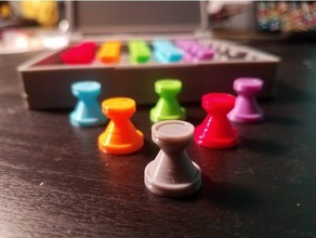 Brettspiel-Prototyp-Figur Brettspiel boardgames Spiel-token seine Figur - Bauern token Token 3d print model - Mito3D
