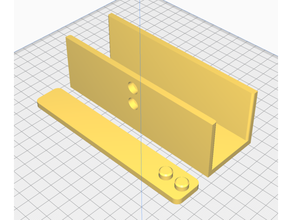 sliding bi-fold door lock max thickness 40mm bifold household pantry 3d print model - Mito3D