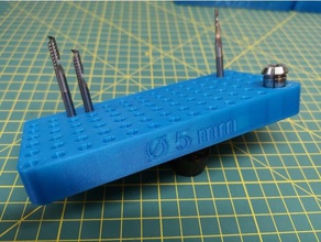 endmill collet organizer amb kress 1050 should fit er11 endmillholder 3d print model - Mito3D