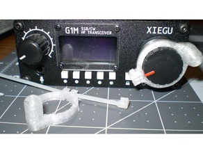 xiegu g1m perilla de sintonía amateurradio los radioaficionados la radioafición radioamateur radio amateur 3d print model - Mito3D