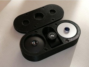 lemuro mobile phone lens case anamorphic + wide angle anamorphot protective smartphone 3d print model - Mito3D