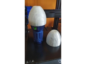 difusor para linterna astrolux mf01s flashlight cap 3d print model - Mito3D