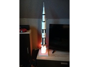 revell 1 144 saturno v lampada apollo modello di razzo spazio 3d print model - Mito3D