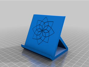 another cell phone holder cellphone lotus flower mandala 3d print model - Mito3D