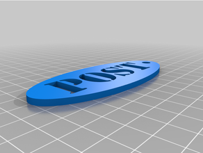 mail box key ring post 3d print model - Mito3D