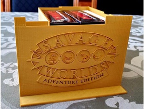 savage worlds card holder boardgame organizer game rpg swade 3d print model - Mito3D