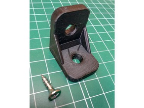 reinforced corner bracket 20mm 3d print model - Mito3D