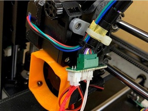 anycubic i3 mega-s direct extruder mod cable bundling part 3d print model - Mito3D