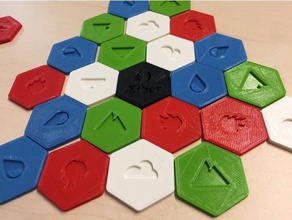 ensino fundamental - jogo boardgame domino remix tic tac toe 3d print model - Mito3D
