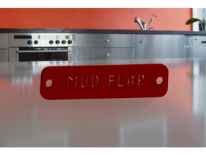 mud flap rally armatura tag parafango pad 3d print model - Mito3D
