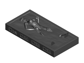 8 carbonite 2 duran seksi kız elf w opsiyonel kontrol panelleri kaplı çıplak starwars star wars kadın 3d print model - Mito3D