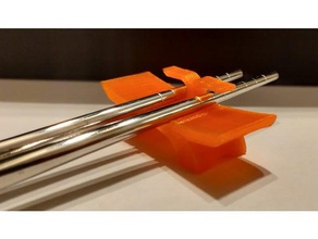 chopstick rest & Halter Ess-Stäbchen Ess-Stäbchen-Halter 3d print model - Mito3D