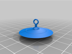 ufo keychain 3d print model - Mito3D