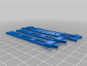 ızgara d parçası köprü yarış tren rc araba slot slotcar car başlayın 3d print model - Mito3D