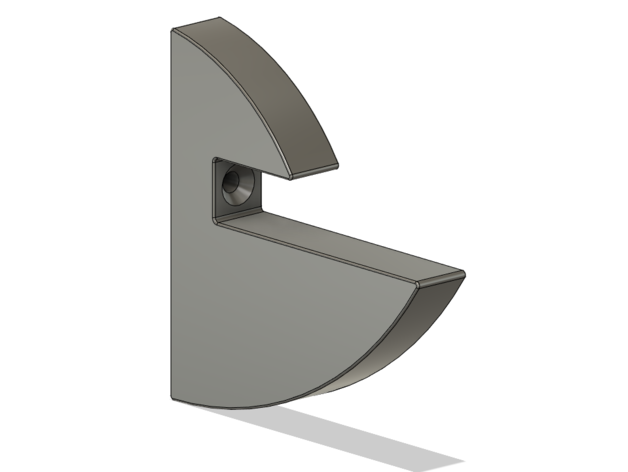 curved shelf bracket cantoneira prateleira mount support suporte 3D print model - Mito3D