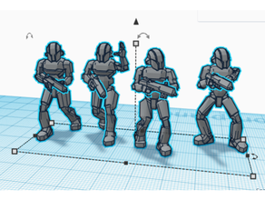 sentinel war droids star wars legion scale droid kotor 3d print model - Mito3D