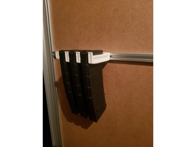 magazine holder ar 15 pmag 223 300blk 300blackout ar15 mag m4 magpul pmag30 pmag40 3D print model - Mito3D