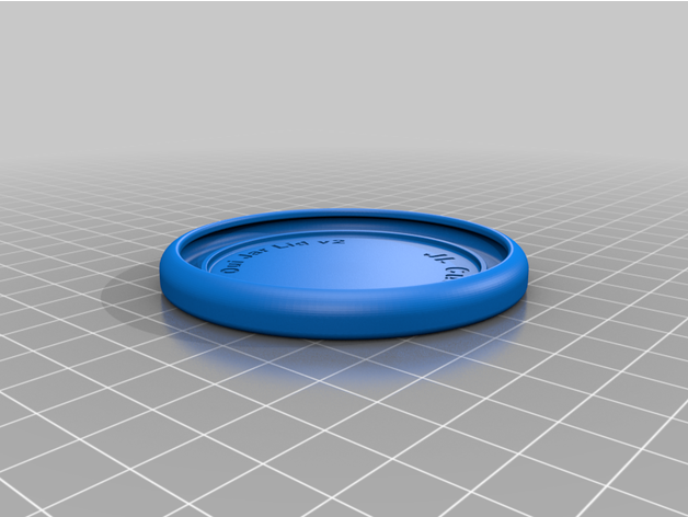 oui couvercle du bocal le jar yogourt 3D print model - Mito3D