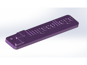 key chain thingy lingecollege sleutelhanger 3d print model - Mito3D