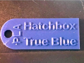 filament etiket - hatchbox true blue özelleştirilmiş 3d print model - Mito3D