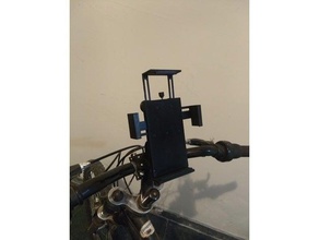 bike cell phone holder 3d print model - Mito3D