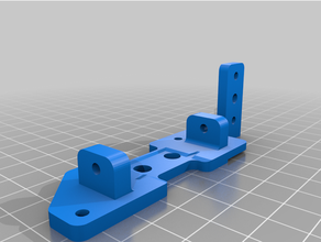 cr-10 fang plate bltouch mount 3d print model - Mito3D