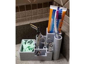 fregadero de la caja cuarto baño el lavabo del maquinilla afeitar titular pie afeitado cepillo dientes pasta 3d print model - Mito3D