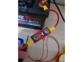 oto strip fuse holder car wire 3d print model - Mito3D