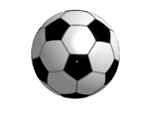 pallone da calcio di puzzle icosaedro sfera 3d print model - Mito3D