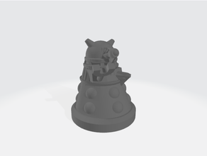 chibi dalek mkii doctor no supports needed requires sci fi 3d print model - Mito3D