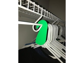 hanger divider wire shelf freeslide rubbermaid 3d print model - Mito3D