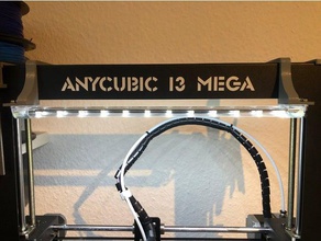 anycubic i3 mega-led-halter 3d print model - Mito3D