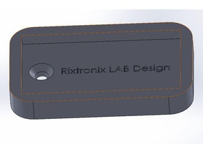 porte-clés carré design v2 3d print model - Mito3D