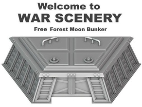 lune forestière bunker 40k kickstarter de la légion modulaire les paysages star wars terrain guerre warhammer 3d print model - Mito3D