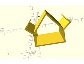 house shaped stand 3d print model - Mito3D