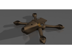 micro fpv quadcopter frame - thicpik fpv-racer racing micro-quadcopter 3d print model - Mito3D