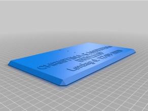 290120plate customized 3d print model - Mito3D