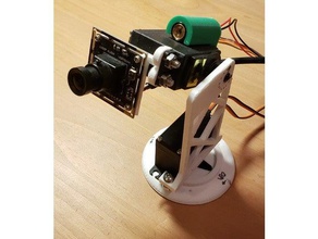 2-axis webcam gimbal computer vision titolare 3d print model - Mito3D