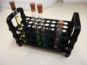test tube holder rack 8x4 flask laboratory stand testube vial 3d print model - Mito3D