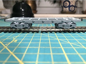 plate-forme de plateau h0 wagon à l'échelle l'amérique du coupleur échelle 3d print model - Mito3D