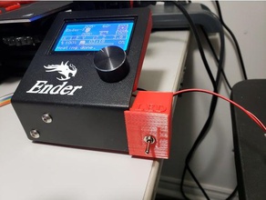 ender 3 led switch box modified light power 3d print model - Mito3D