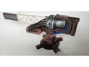 c s sc p crossout jeu arme à feu laser madmax post-apocalyptique scifi scorpion l'arme 3d print model - Mito3D