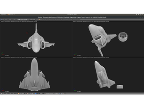 giocattolo aereo - saab viggen fighter jet modello piano svezia toon 3d print model - Mito3D