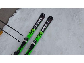 mounting system ski pole carrier handle schi 3d print model - Mito3D