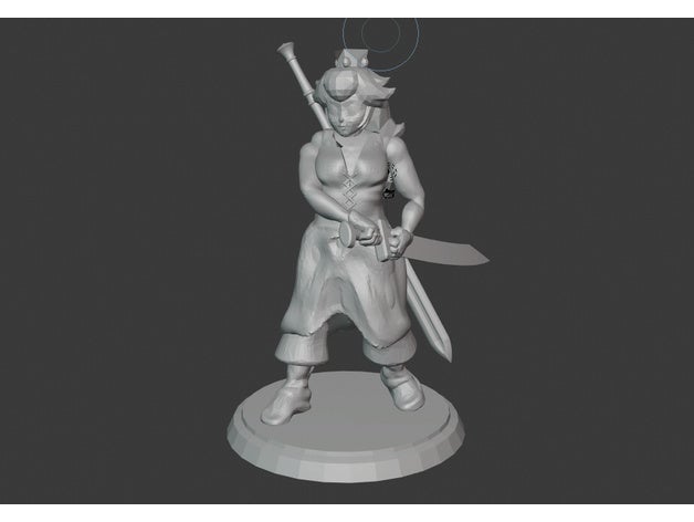 warrior princess peach see description ice mario dnd dungeons stark super smash brothers swordsman wario 3D print model - Mito3D