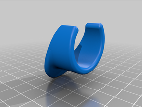1 pollici clip abiti rack 3d print model - Mito3D